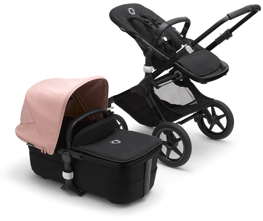 Bugaboo Fox3 Complete Stroller Bundle - Black / Midnight Black / Morning Pink - 2306010050-2306010065