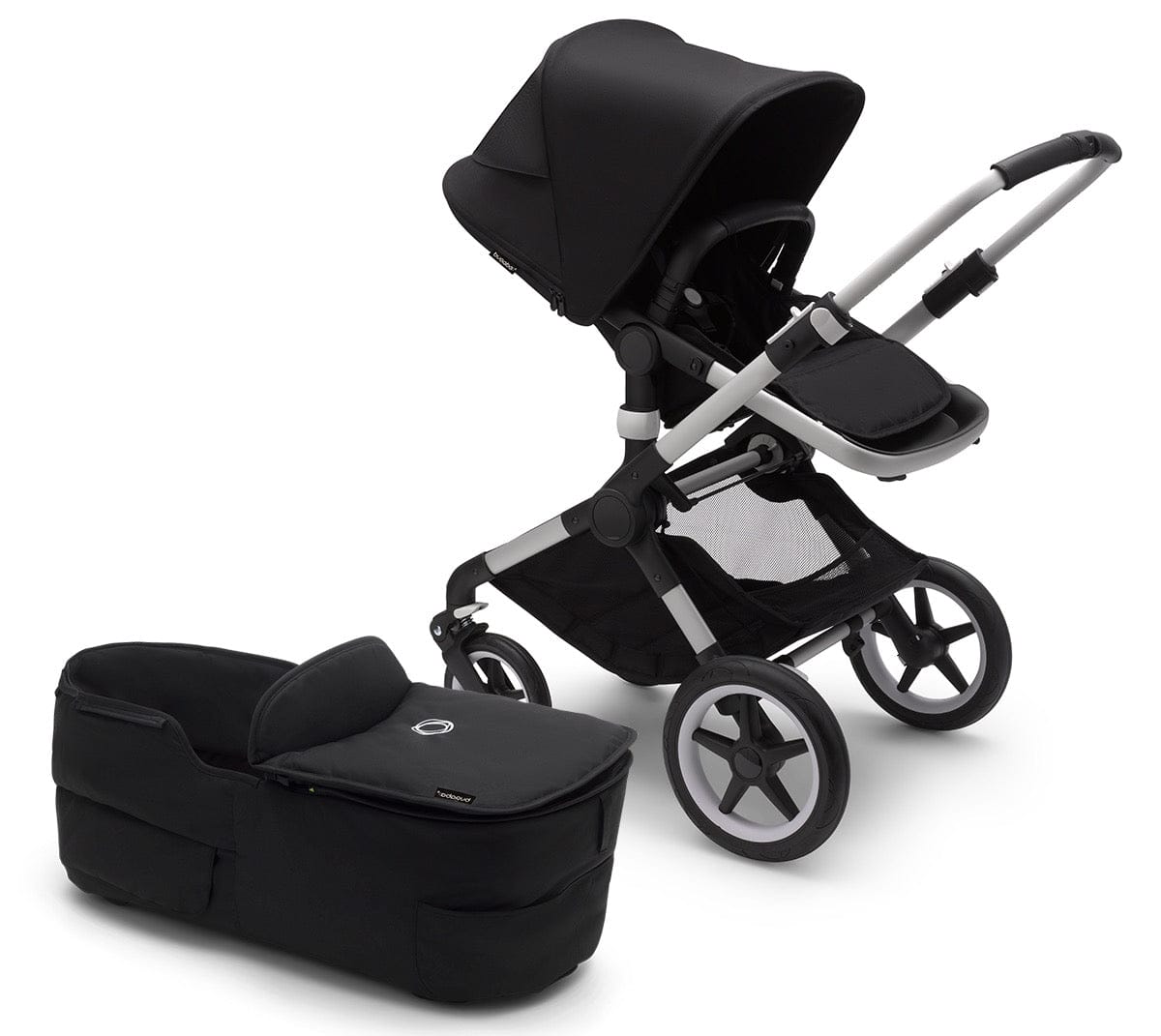 Bugaboo Fox3 Complete Stroller (One Box) - Aluminum / Midnight Black / Midnight Black - 2306010014