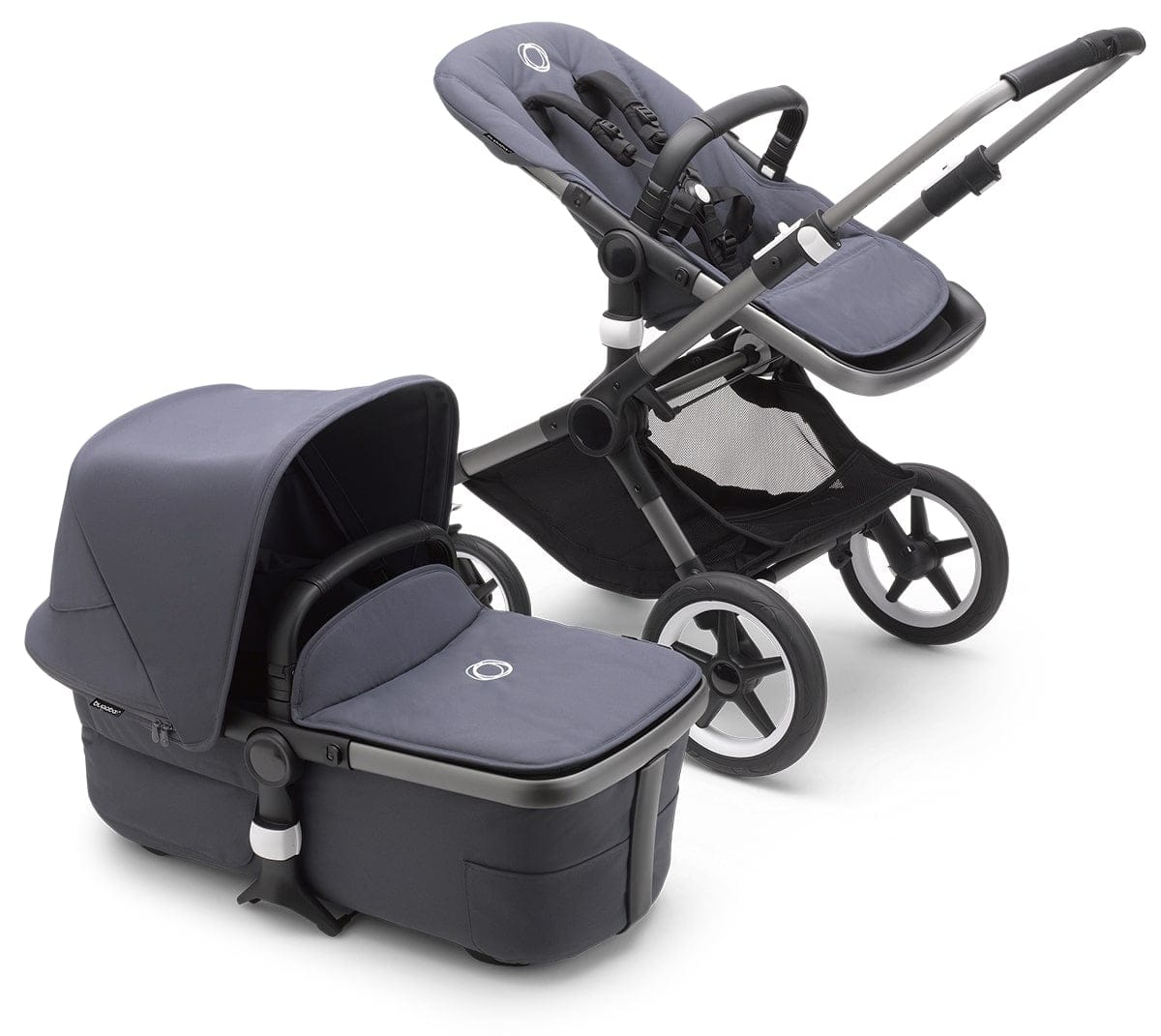 Bugaboo Fox3 Complete Stroller (One Box) - Graphite / Stormy Blue / Stormy Blue - 2306010012