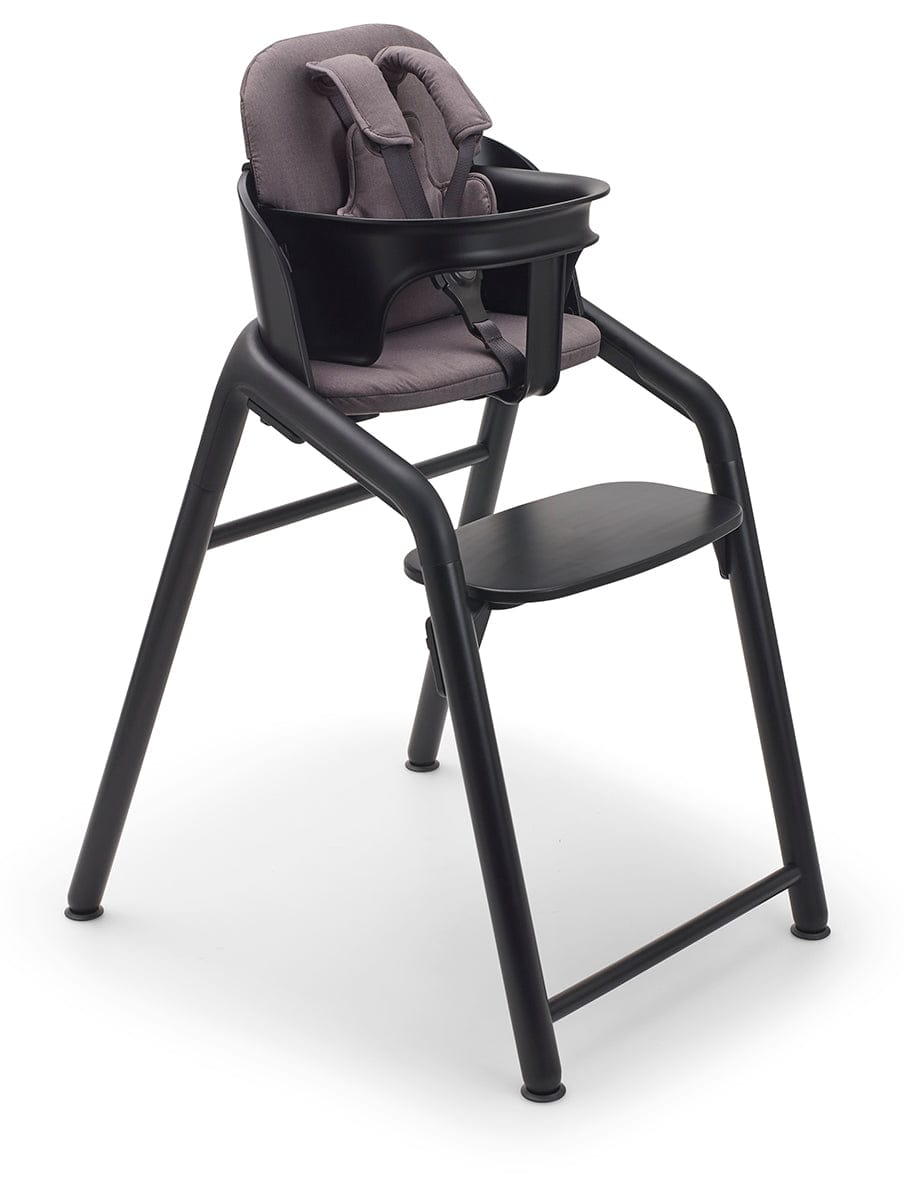 Bugaboo Giraffe Complete High Chair + Newborn Set Bundle - Black / Tornado Grey - 200008004-200004010