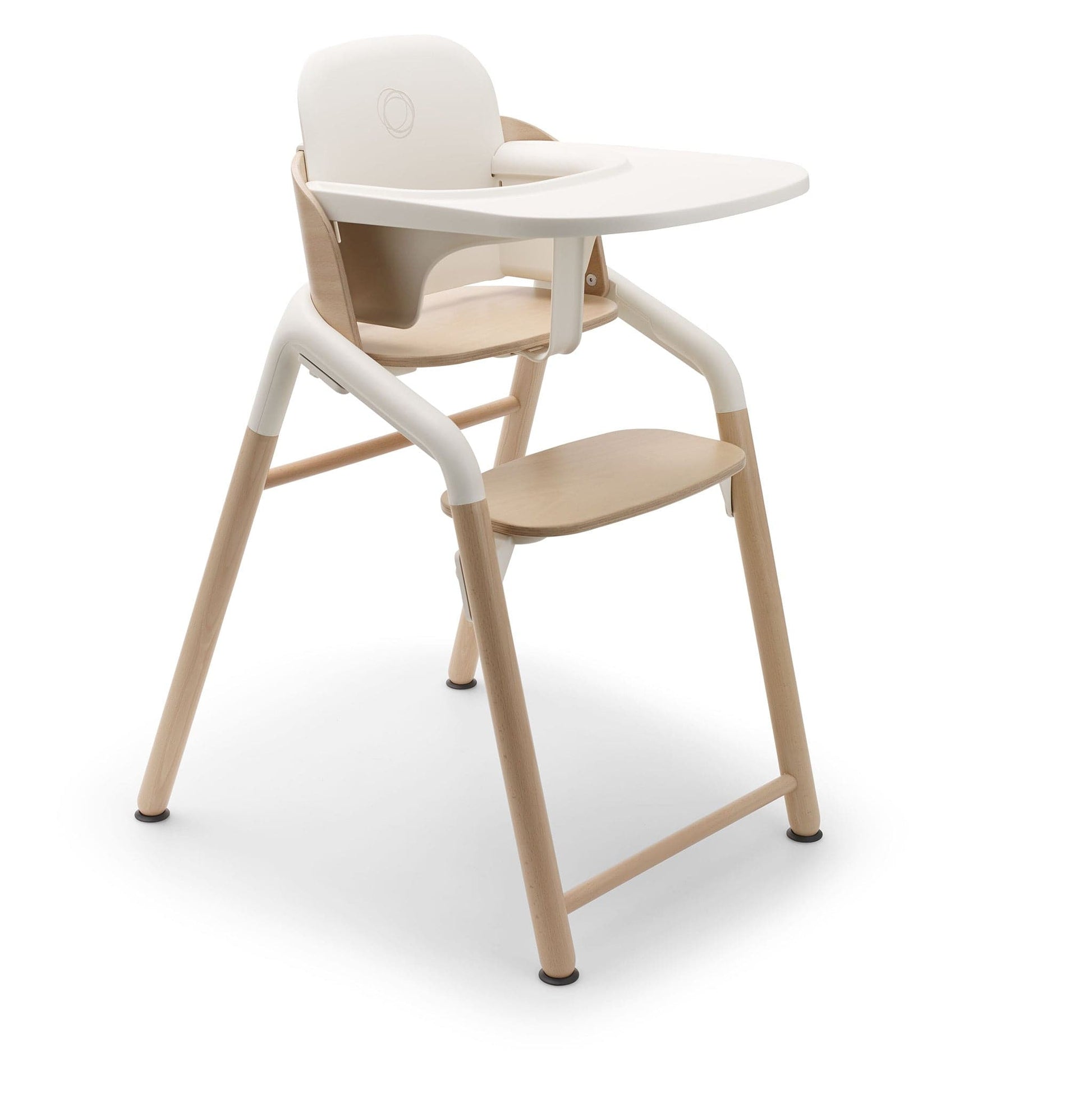 Bugaboo Giraffe Complete High Chair + Newborn Set Bundle - Neutral Wood / White / Polar White - 200008019-200004005