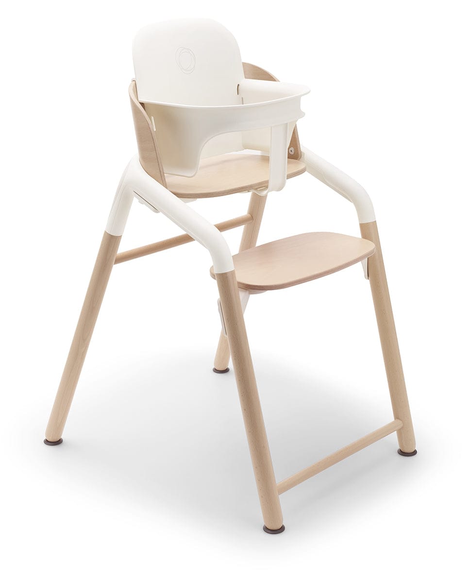 Bugaboo Giraffe Complete High Chair + Newborn Set Bundle - Neutral Wood / White / Polar White - 200008002-200004005