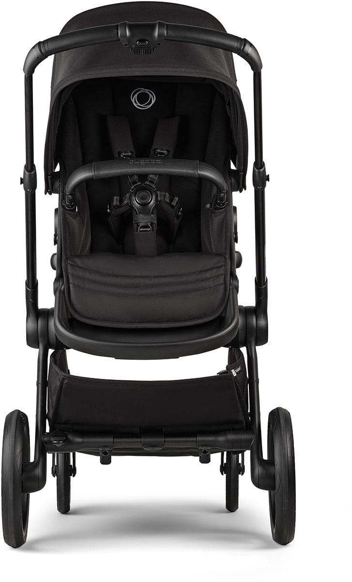 Bugaboo Kangaroo Complete + Turtle Air Shield By Nuna Travel System Bundle - Black / Dark Cherry / Dark Cherry / Black - 100280024-400016001