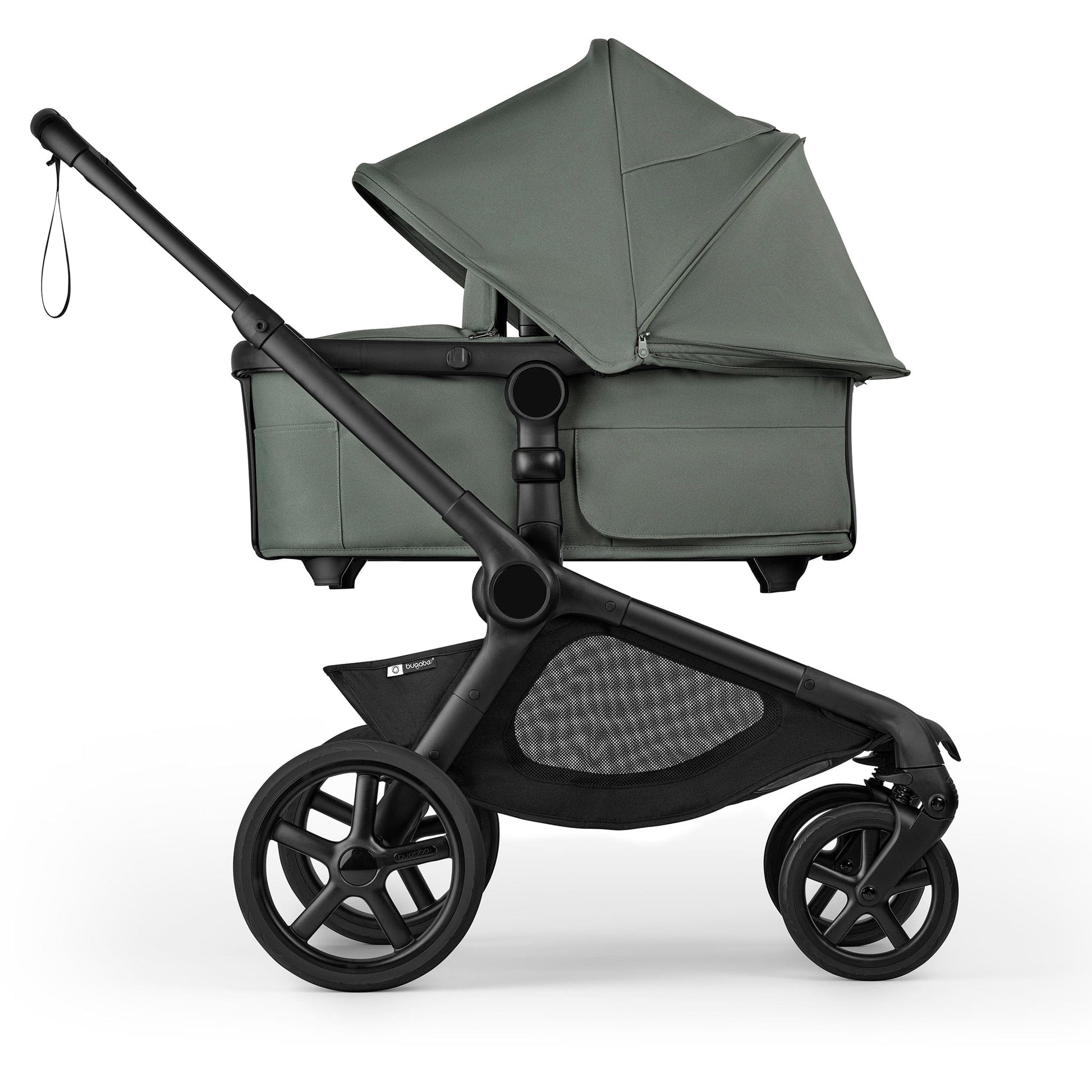 Bugaboo Kangaroo Complete Single-to-Double Stroller - Black / Forest Green / Forest Green - 100280035
