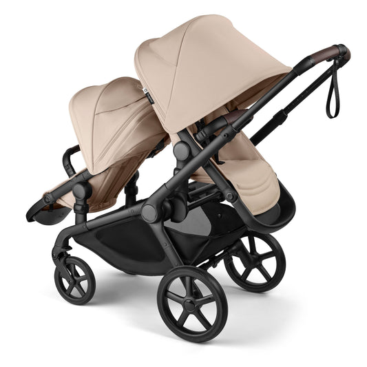Bugaboo Kangaroo Double Seat Stroller - Black / Desert Taupe / Desert Taupe - 100506001-100281018