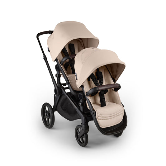 Bugaboo Kangaroo Double Seat Stroller - Black / Desert Taupe / Desert Taupe - 100506001-100281018