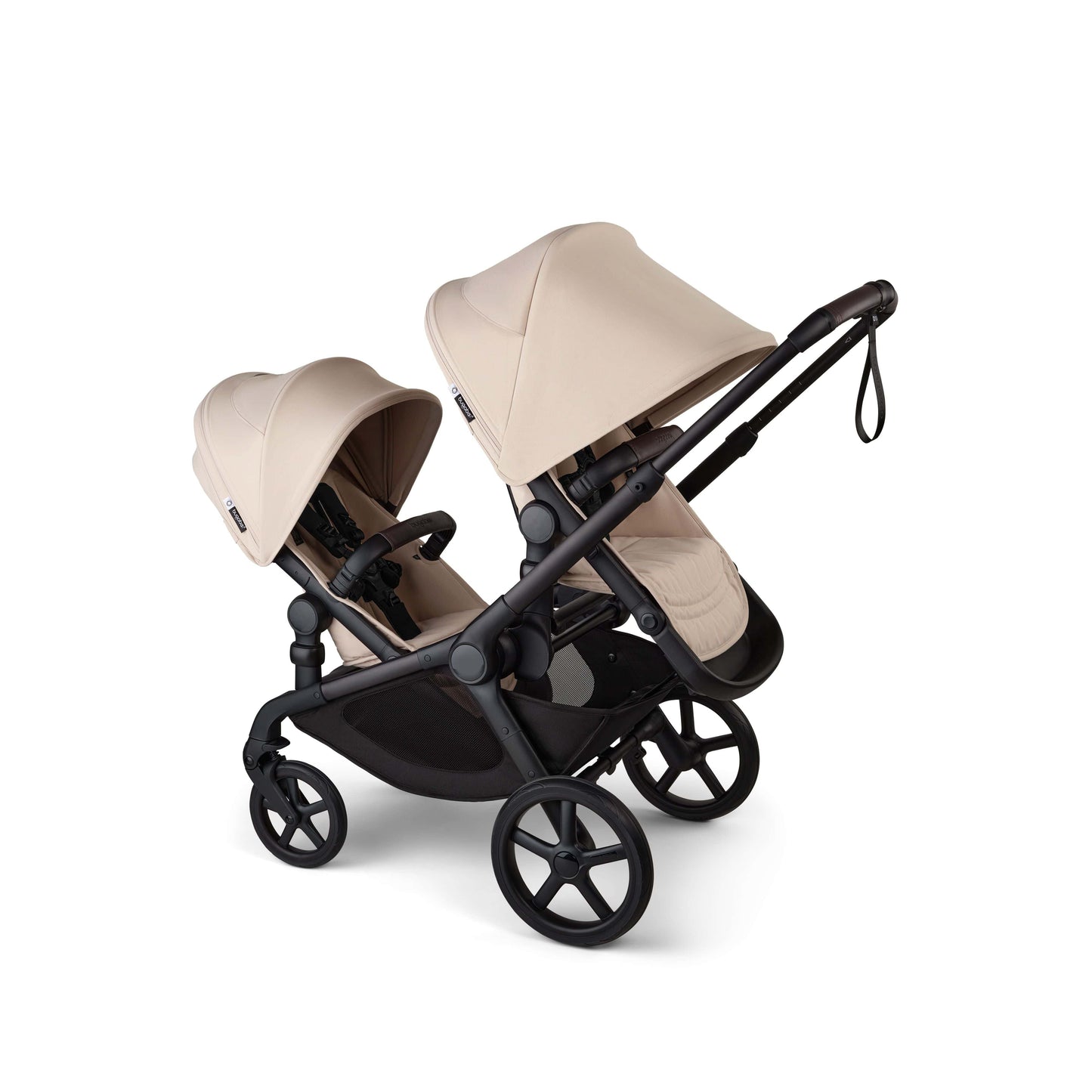 Bugaboo Kangaroo Double Seat Stroller - Black / Desert Taupe / Desert Taupe - 100506001-100281018