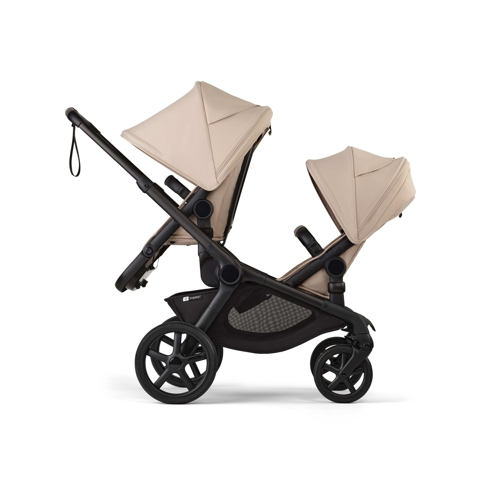 Bugaboo Kangaroo Double Seat Stroller - Black / Desert Taupe / Desert Taupe - 100506001-100281018