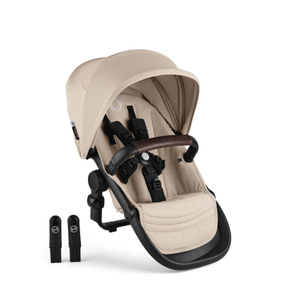Bugaboo Kangaroo Double Seat Stroller - Black / Desert Taupe / Desert Taupe - 100506001-100281018