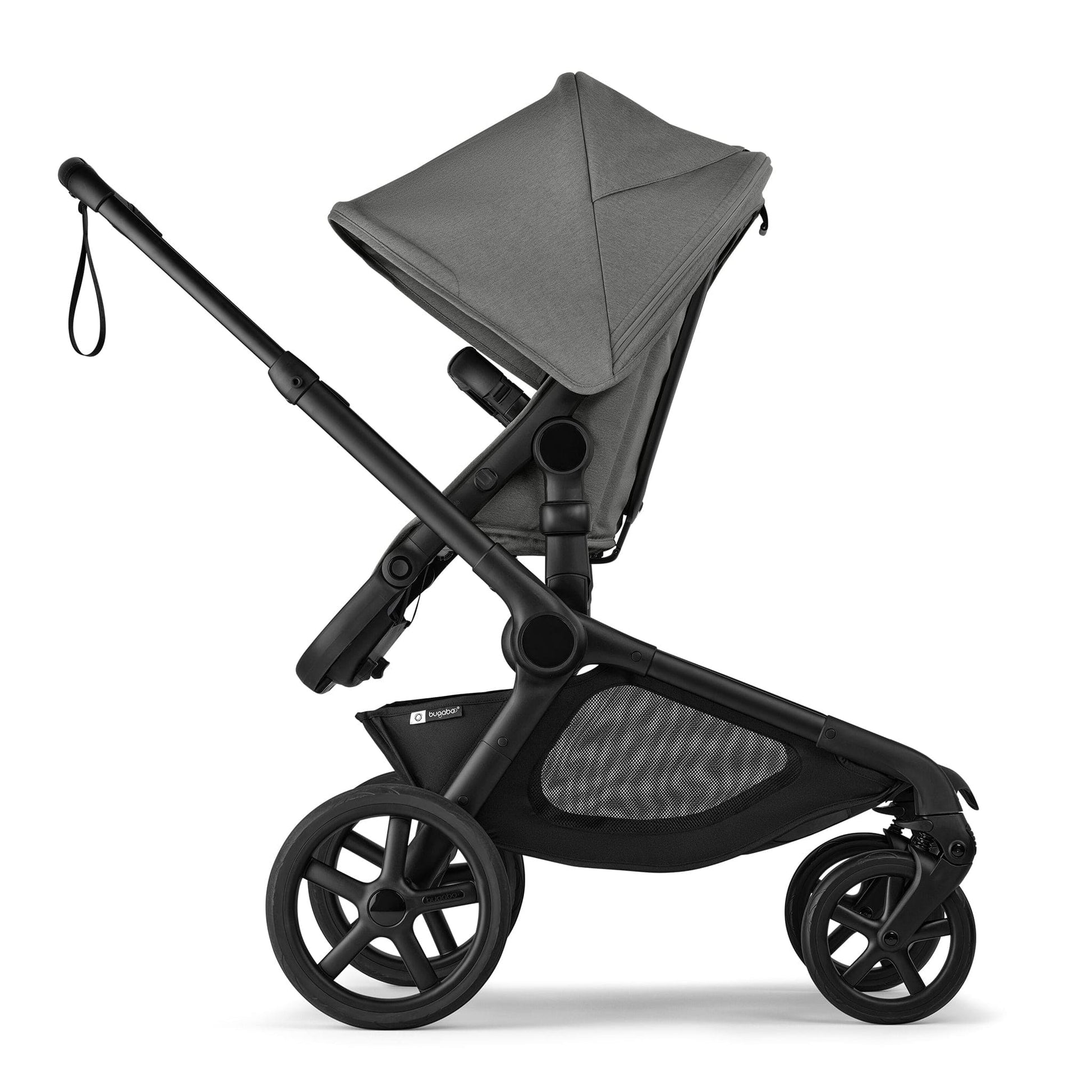 Bugaboo Kangaroo Seat Complete Stroller - Black / Moon Grey / Moon Grey - 100506002