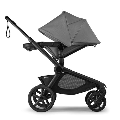 Bugaboo Kangaroo Seat Complete Stroller - Black / Moon Grey / Moon Grey - 100506002