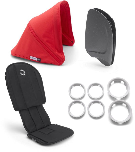 Bugaboo OPEN BOX Ant Style Set - Black/Neon Red - 910210NR01-OB