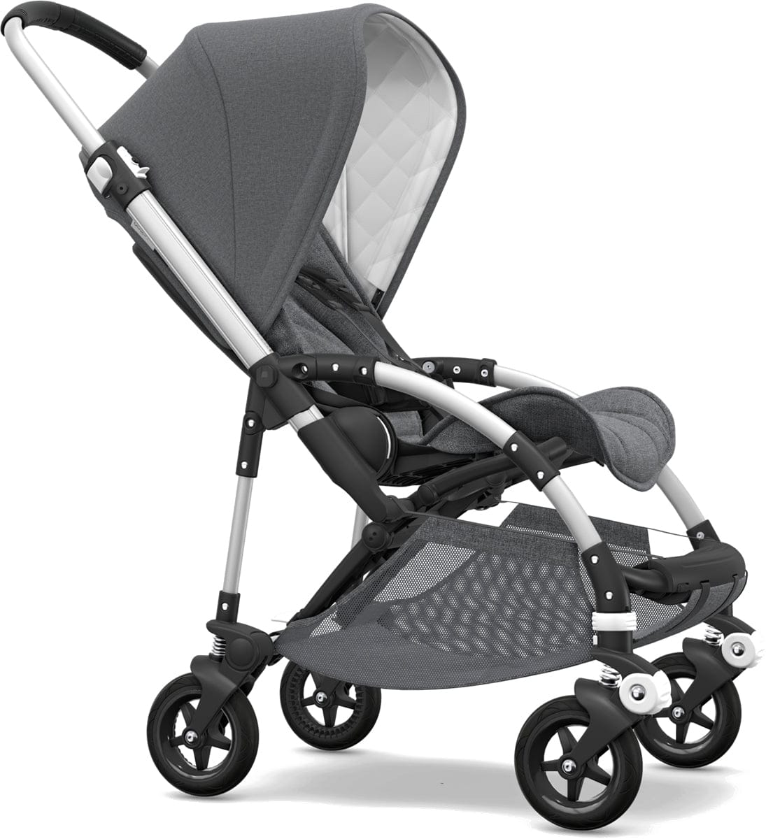 Bugaboo OPEN BOX Bee5 Classic Complete Stroller - Aluminum/Grey Melange - 510320AE01-OB