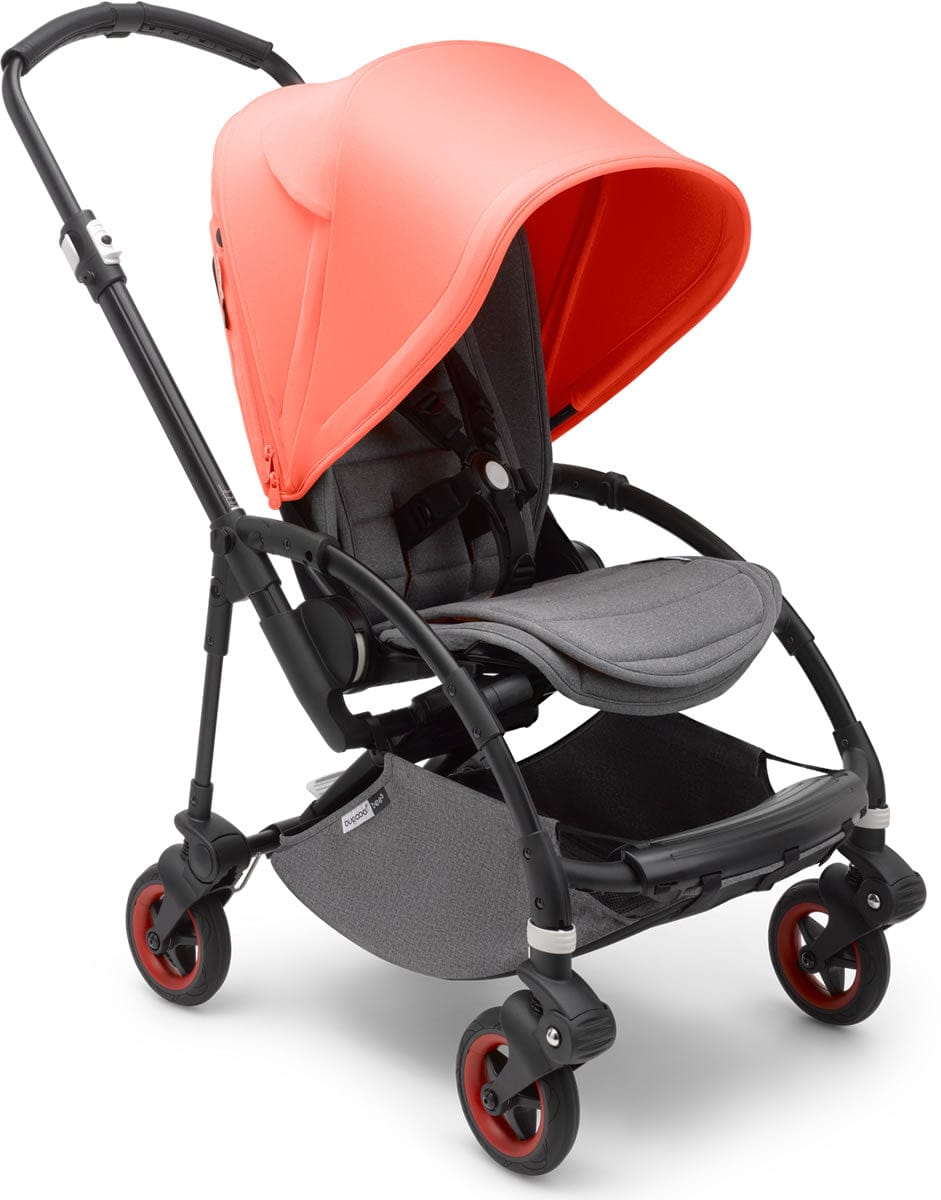 Bugaboo OPEN BOX Bee5 Complete Compact Stroller, Limited Edition - Black/Coral - 510300ZZ01-OB