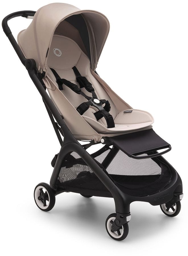 Bugaboo OPEN BOX Butterfly Complete Compact Stroller - Black / Desert Taupe - 100025034-ob