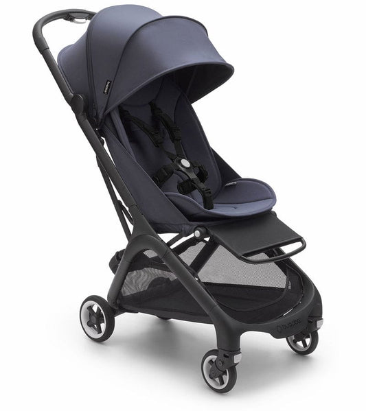 Bugaboo OPEN BOX Butterfly Complete Compact Stroller - Black / Stormy Blue - 100025006-ob