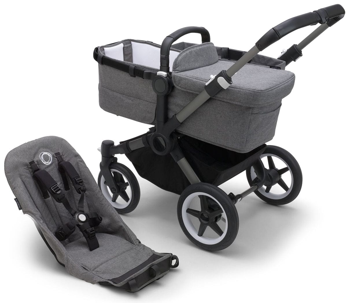 Bugaboo OPEN BOX Donkey 5 Base - Graphite / Grey Melange