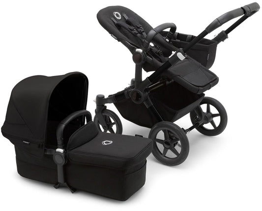 Bugaboo OPEN BOX Donkey 5 Mono Complete Single-to-Double Stroller - Black / Midnight Black / Midnight Black - 100000053-ob