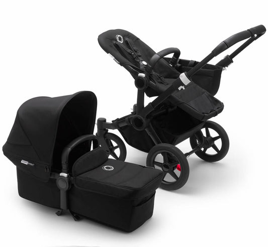 Bugaboo OPEN BOX Donkey3 Mono Complete Single Stroller - Black/Black/Black - 181150BW02-OB