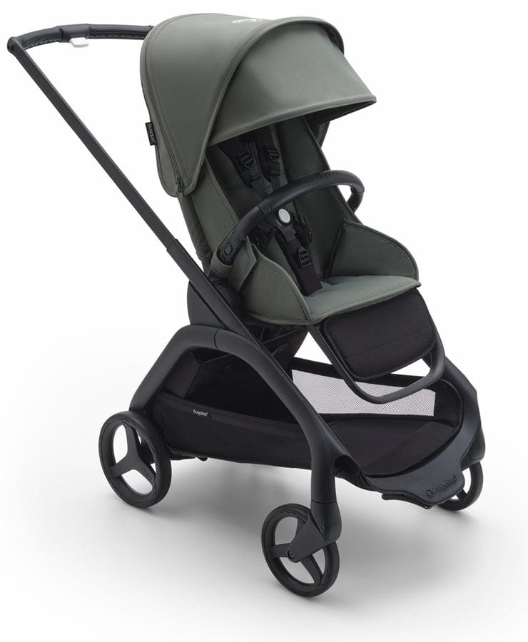 Bugaboo OPEN BOX Dragonfly Complete Lightweight Compact Stroller - Black / Forest Green / Forest Green - 100176062-OB