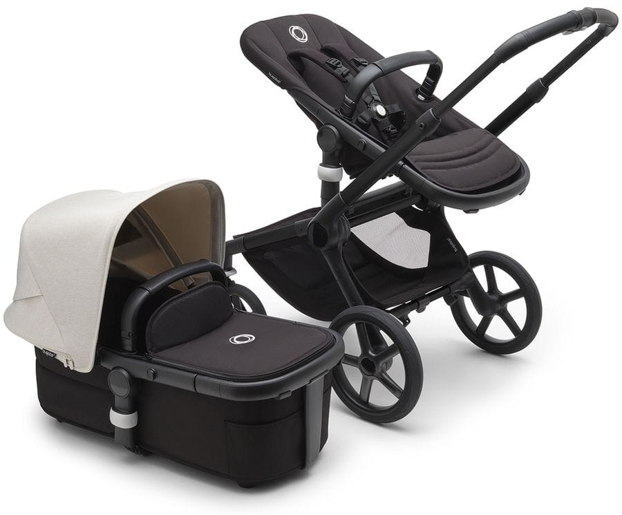 Bugaboo OPEN BOX Fox 5 Complete Stroller - Black / Midnight Black / Misty White - 100051049-ob