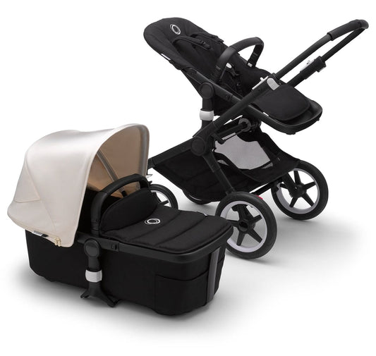 Bugaboo OPEN BOX Fox2 Complete Stroller - Black/Black/Fresh White - 231122FW01-OB