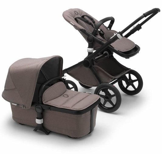 Bugaboo OPEN BOX Fox2 Complete Stroller - Black/Mineral Taupe - 231256AM02-OB