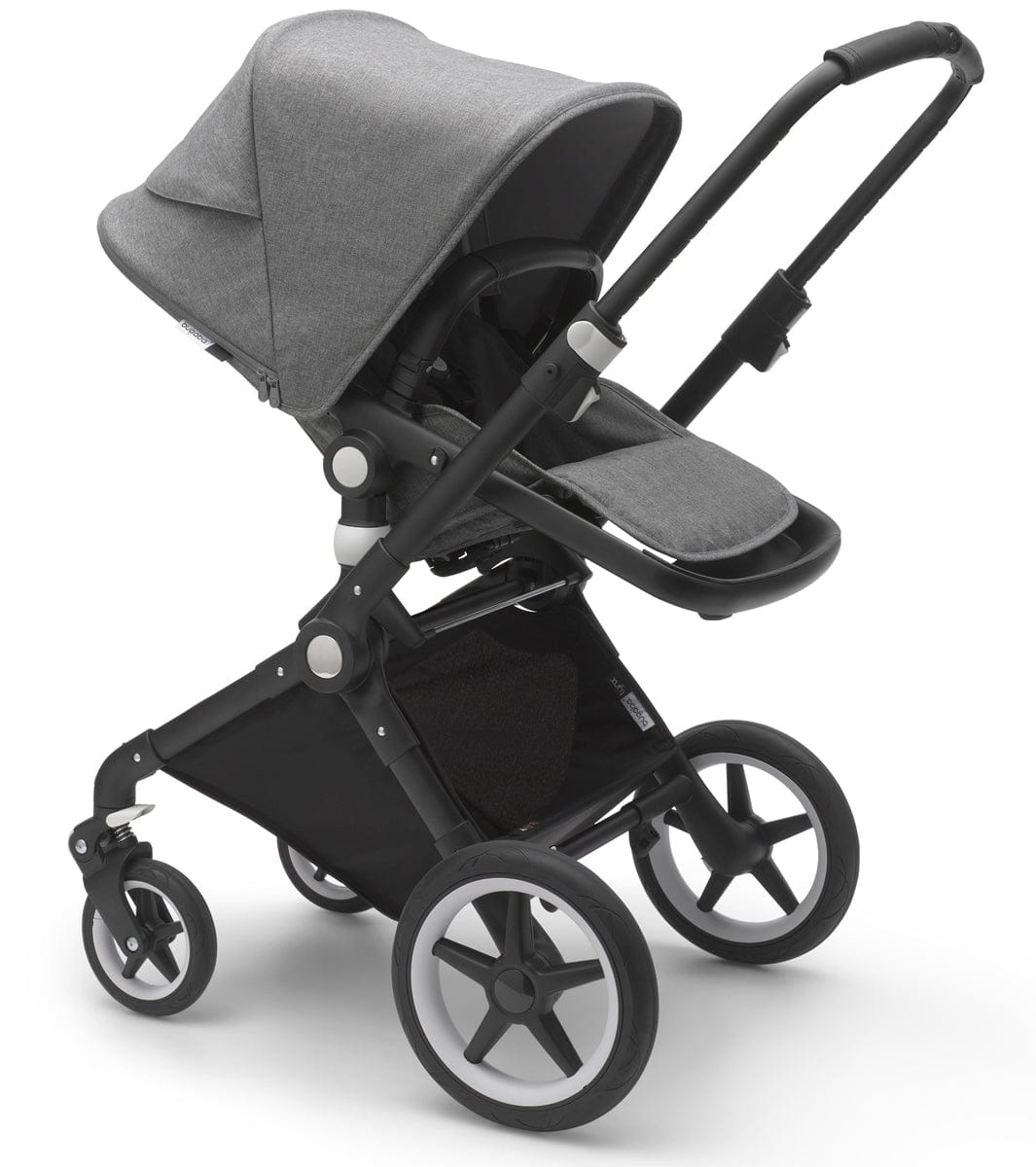 Bugaboo OPEN BOX Lynx Complete Stroller - Black/Grey Melange/Grey Melange - 231350GM01-OB