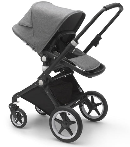 Bugaboo OPEN BOX Lynx Complete Stroller - Black/Grey Melange/Grey Melange