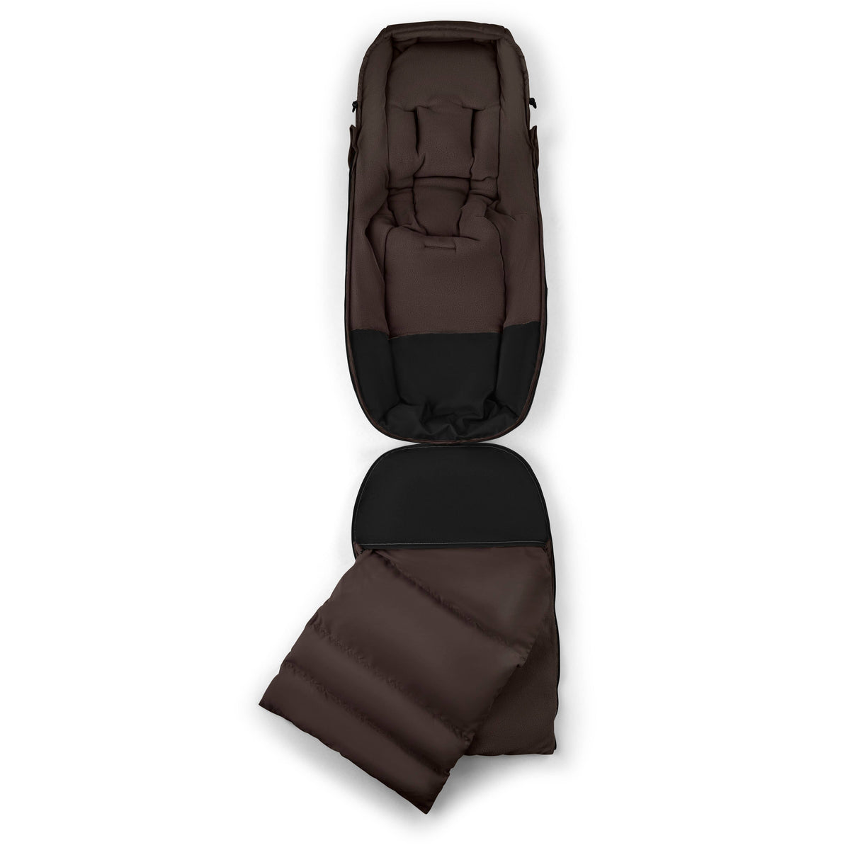 Bugaboo brown footmuff for stroller seat