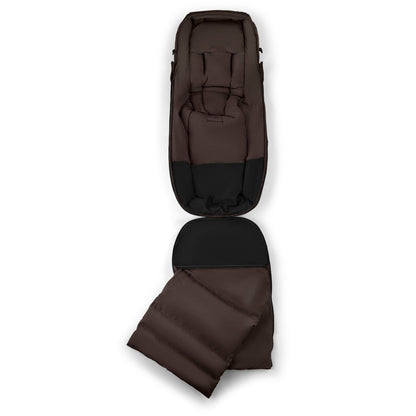 Bugaboo brown footmuff for stroller seat