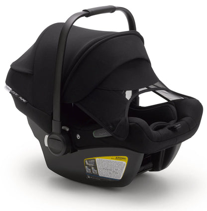 Bugaboo Turtle Air by Nuna Lightweight Infant Car Seat + RELX Base Load Leg - Black