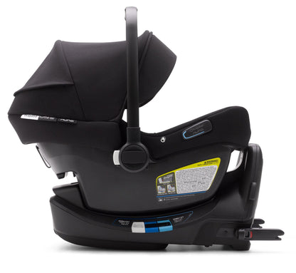 Bugaboo Turtle Air by Nuna Lightweight Infant Car Seat + RELX Base Load Leg - Black