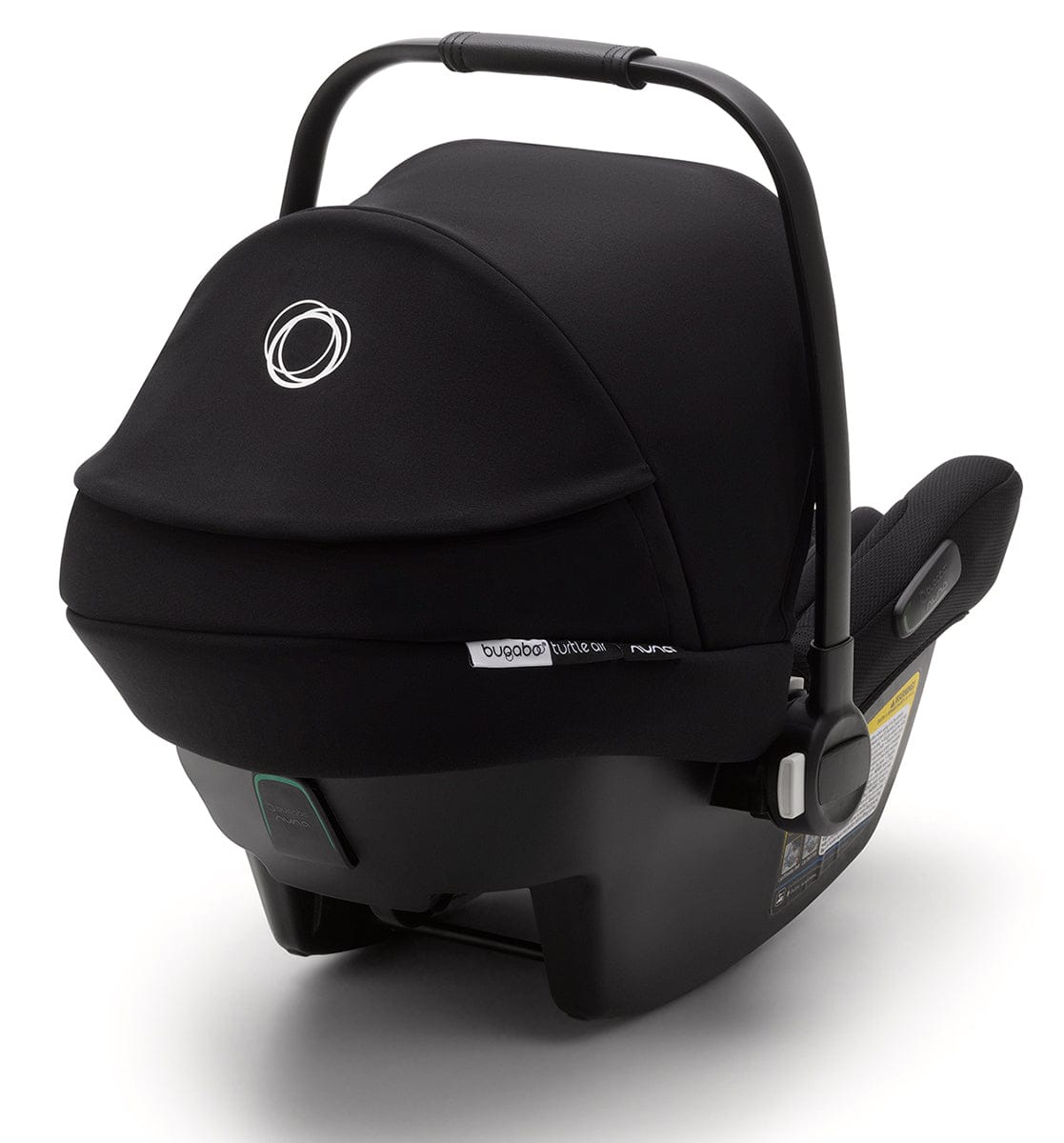 Bugaboo Turtle Air by Nuna Lightweight Infant Car Seat + RELX Base Load Leg - Black