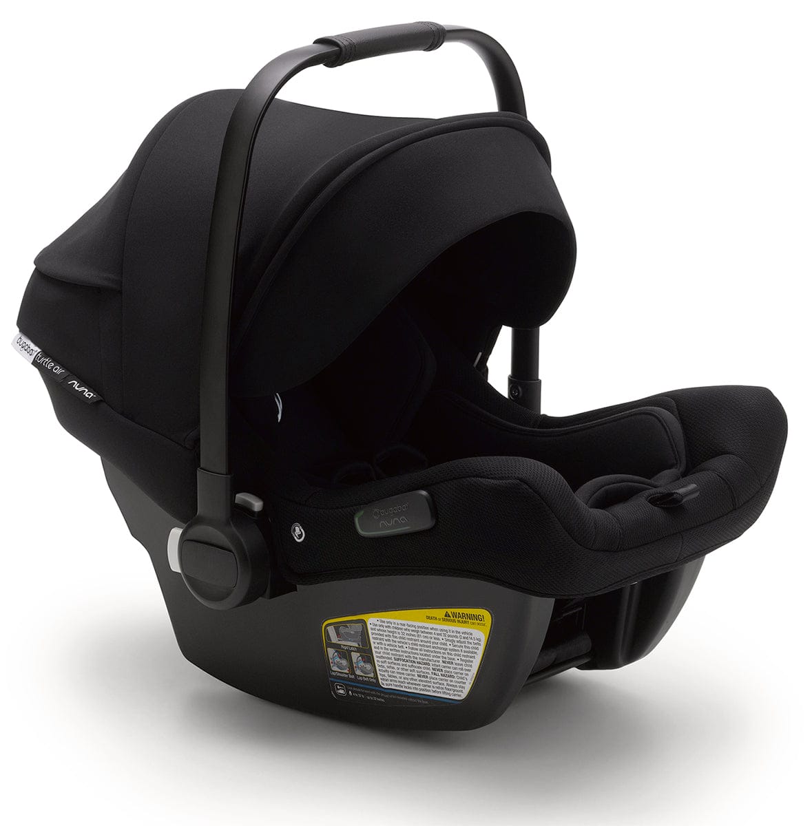 Bugaboo Turtle Air by Nuna Lightweight Infant Car Seat + RELX Base Load Leg - Black