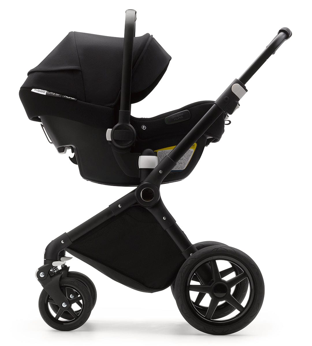 Bugaboo Turtle Air by Nuna Lightweight Infant Car Seat + RELX Base Load Leg - Black