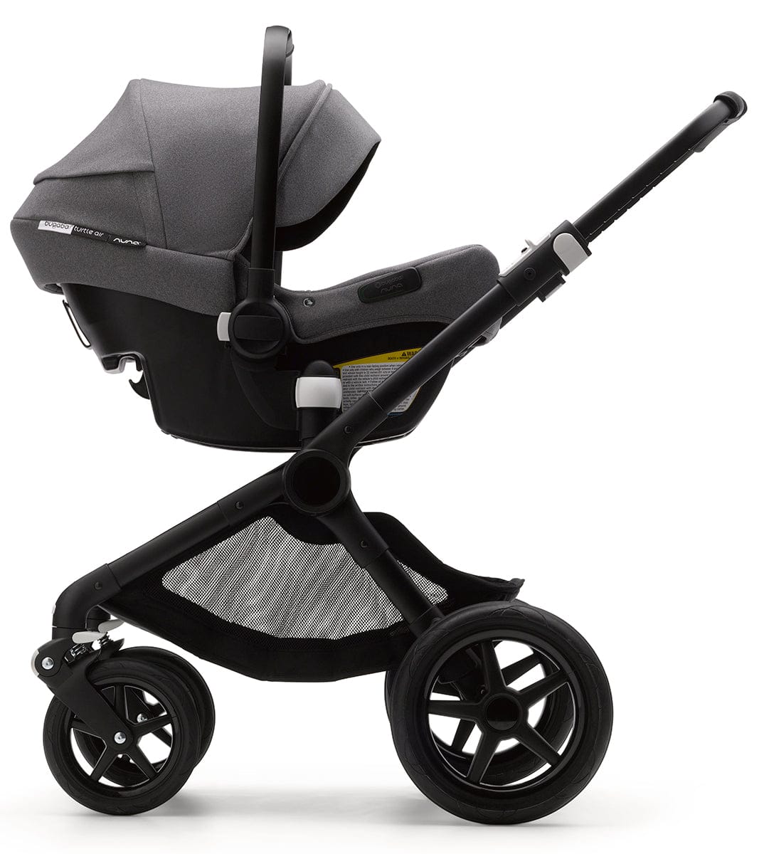Bugaboo Turtle Air by Nuna Lightweight Infant Car Seat + RELX Base Load Leg - Grey Melange - 80803GR03