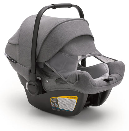 Bugaboo Turtle Air by Nuna Lightweight Infant Car Seat + RELX Base Load Leg - Grey Melange - 80803GR03