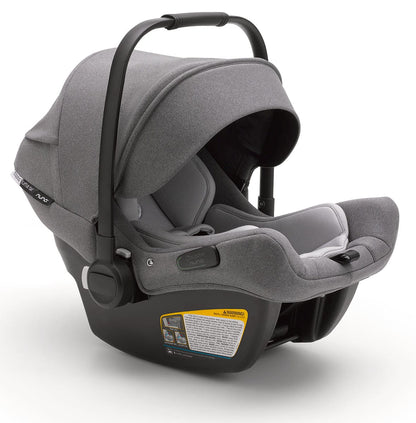 Bugaboo Turtle Air by Nuna Lightweight Infant Car Seat + RELX Base Load Leg - Grey Melange - 80803GR03