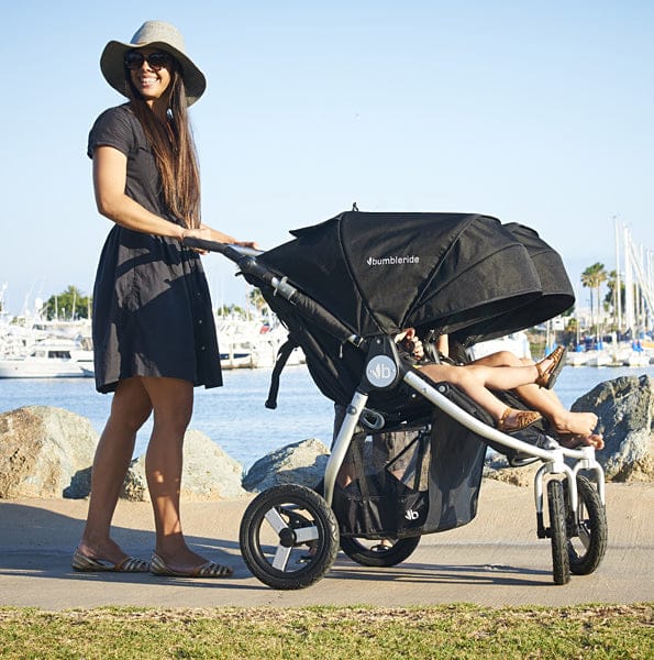 Bumbleride 2017 Indie Twin Stroller - Silver Black - IT-950SVB