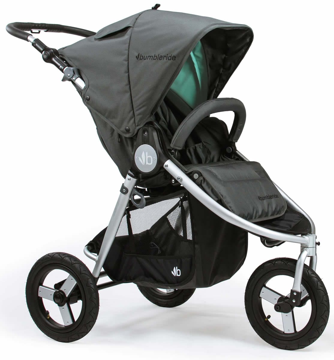 Bumbleride Indie Single Stroller - Dawn Grey Mint