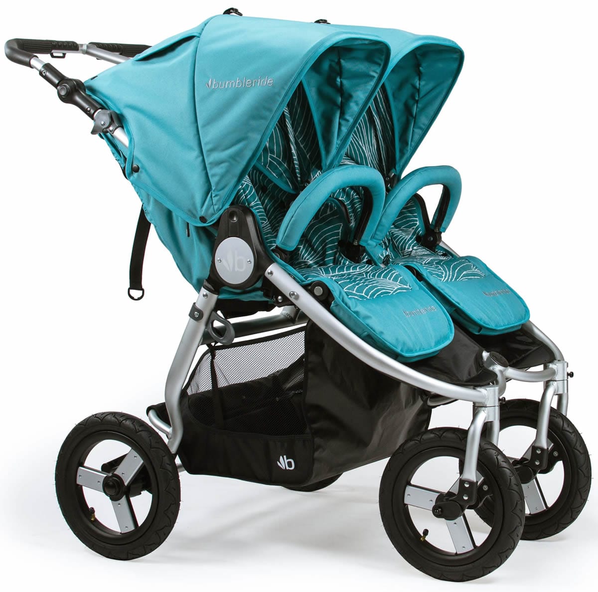 Bumbleride 2019 Indie Twin Side by Side Double Stroller - Tourmaline Wave