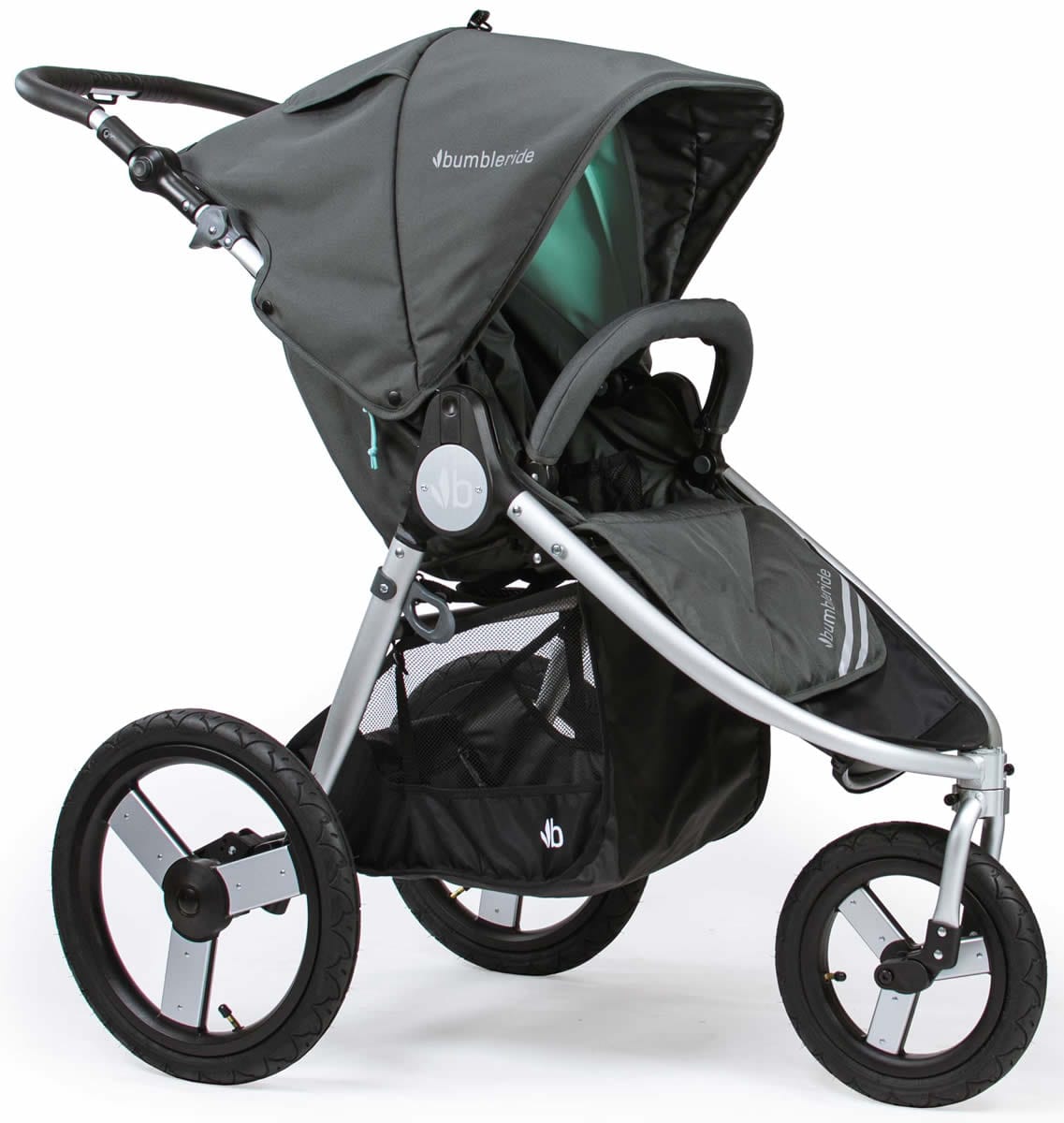 Bumbleride Speed Single Stroller - Dawn Grey Mint - SP-350DGM