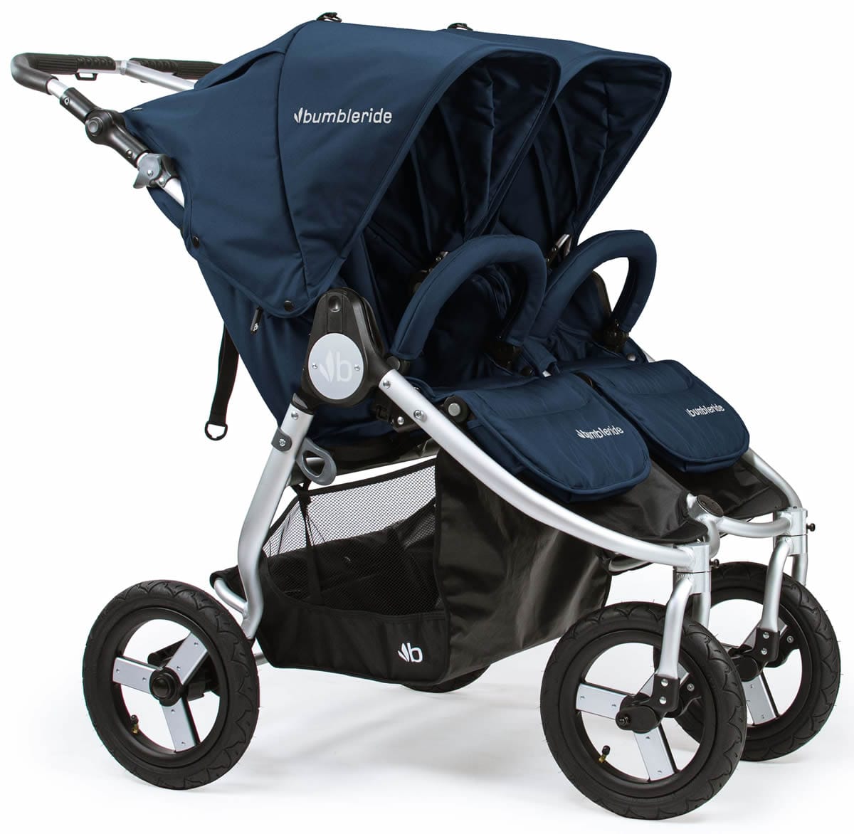 Bumbleride 2019 Indie Twin Side by Side Double Stroller - Maritime Blue - IT-975MB