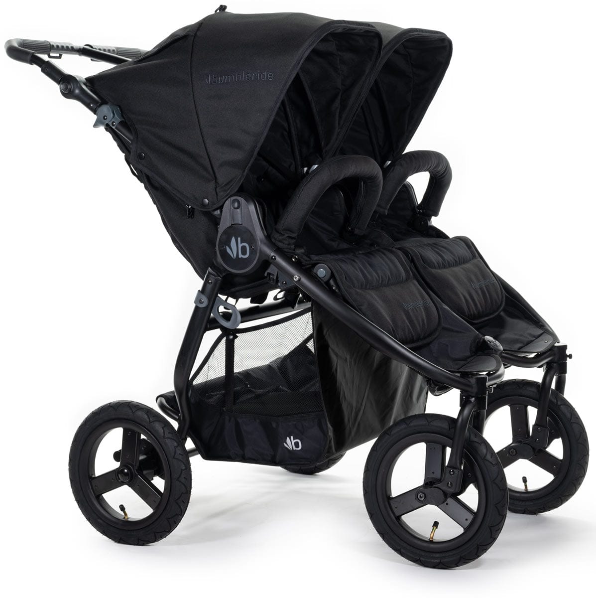 Bumbleride Indie Twin Side by Side Double Stroller - Matte Black