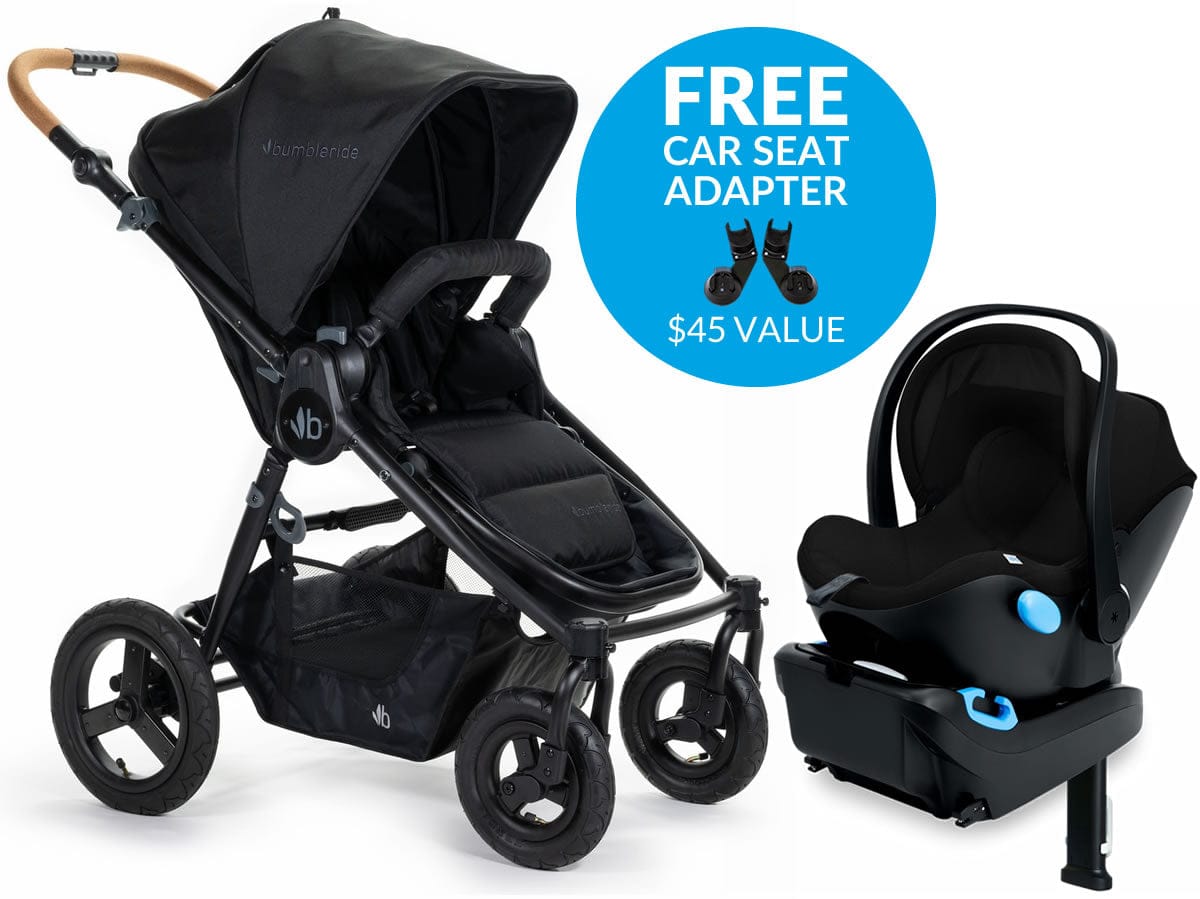 Bumbleride Era + Clek Liing Travel System - Matte Black - E-465BK-LG19U1-PBKB3