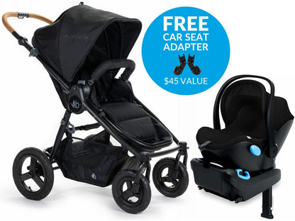 Bumbleride Era + Clek Liing Travel System - Matte Black - E-465BK-LG19U1-PBKB3