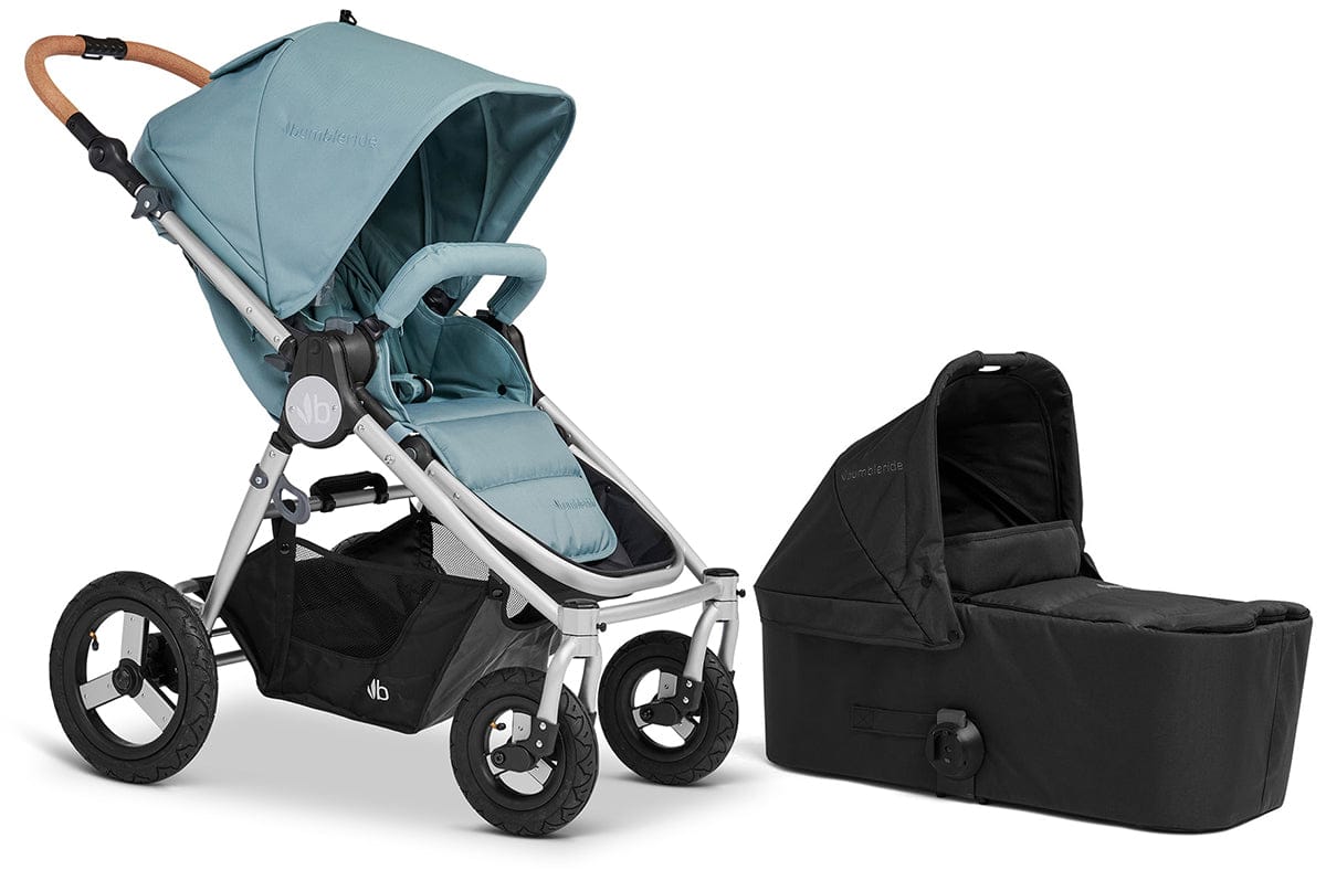 Bumbleride Era Stroller + Bassinet Bundle - Sea Glass / Black - E-480SE-BAS-63BL