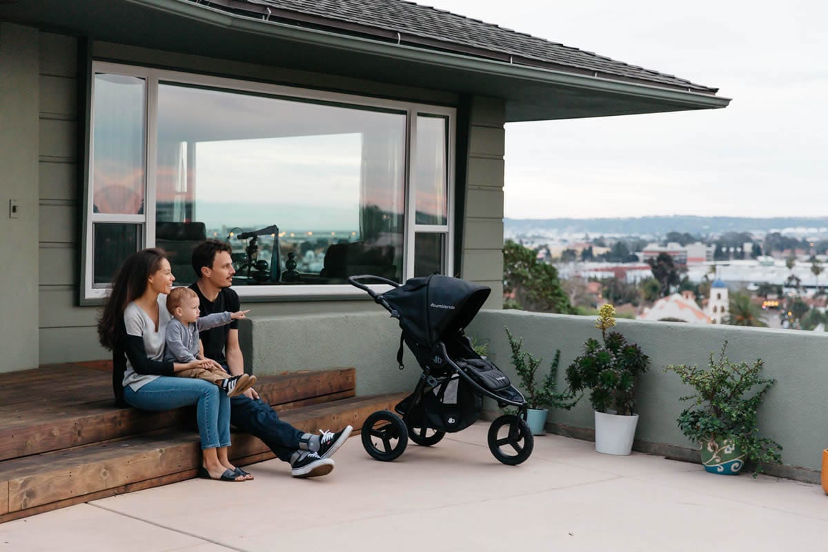 Bumbleride Indie Single Stroller - Dawn Grey Mint - I-825DGM