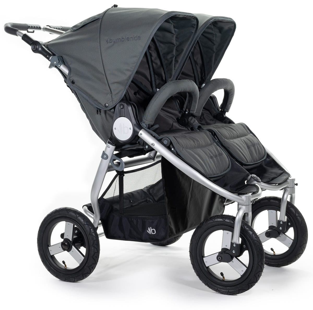 Bumbleride Indie Twin Side by Side Double Stroller - Dawn Grey - IT-980DG